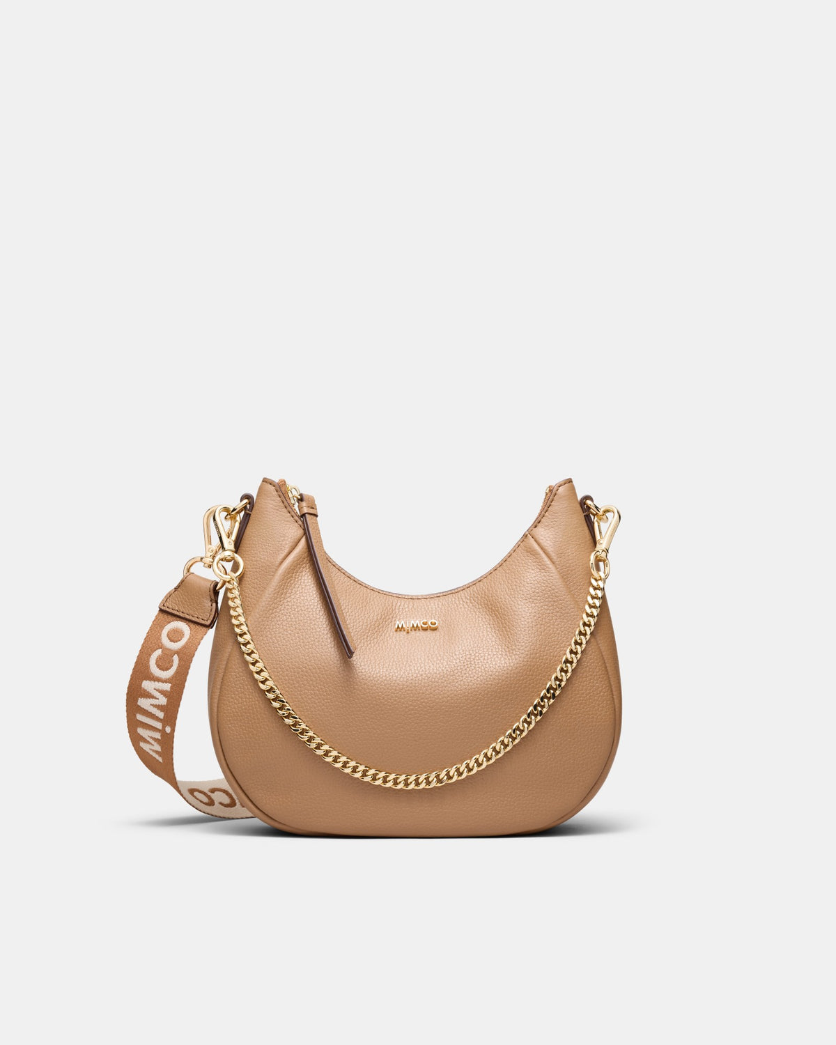 Lily Crescent Crossbody Bag - Caramel