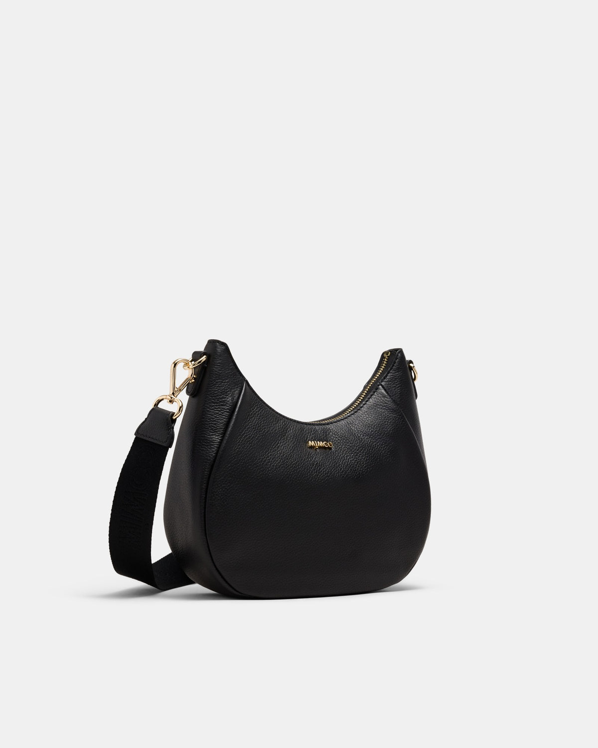 Lily Crescent Crossbody Bag - Black