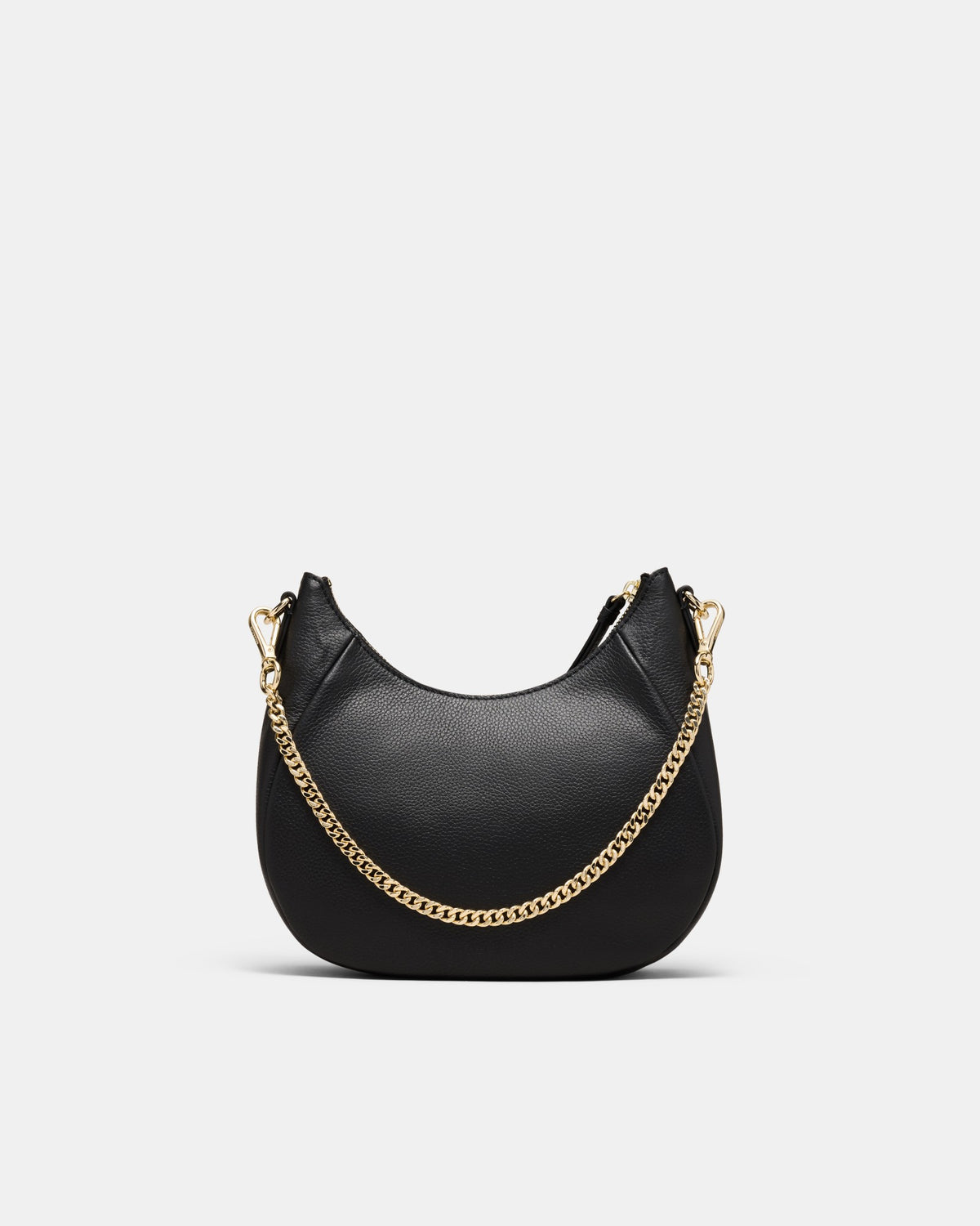 Lily Crescent Crossbody Bag - Black