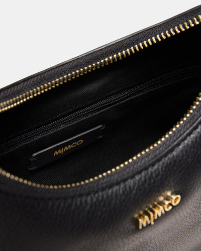 Lily Crescent Crossbody Bag - Black