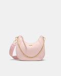 Lily Crescent Crossbody Bag - Petal