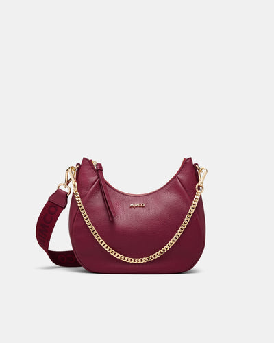 Lily Crescent Crossbody Bag - Bordeaux