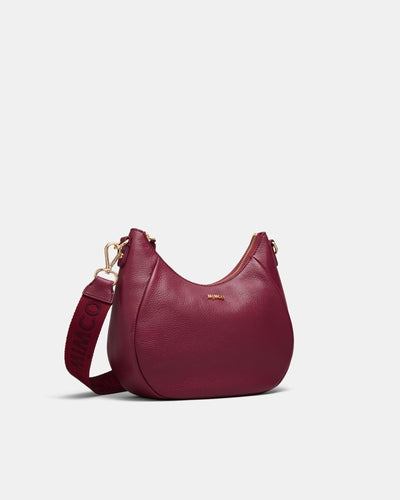 Lily Crescent Crossbody Bag - Bordeaux
