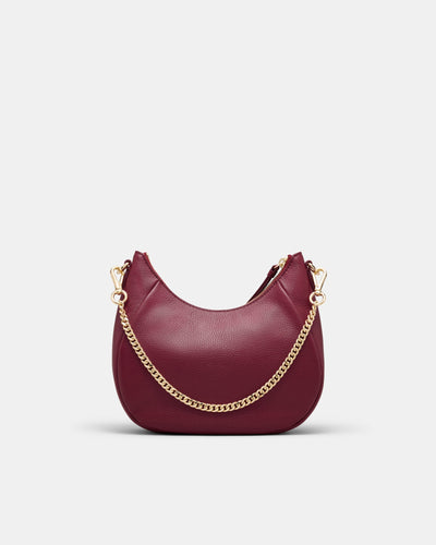 Lily Crescent Crossbody Bag - Bordeaux
