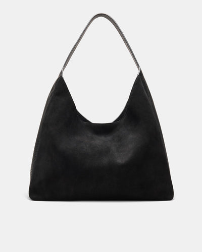 Rebel Fringe Hobo Bag - Black