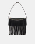Rebel Fringe Shoulder Bag - Black