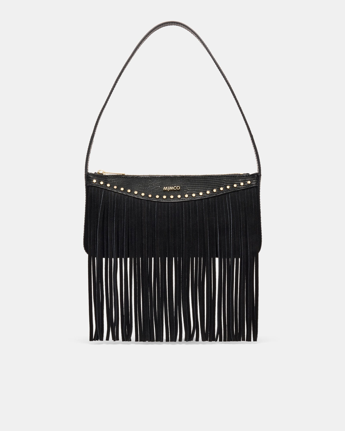 Rebel Fringe Shoulder Bag - Black