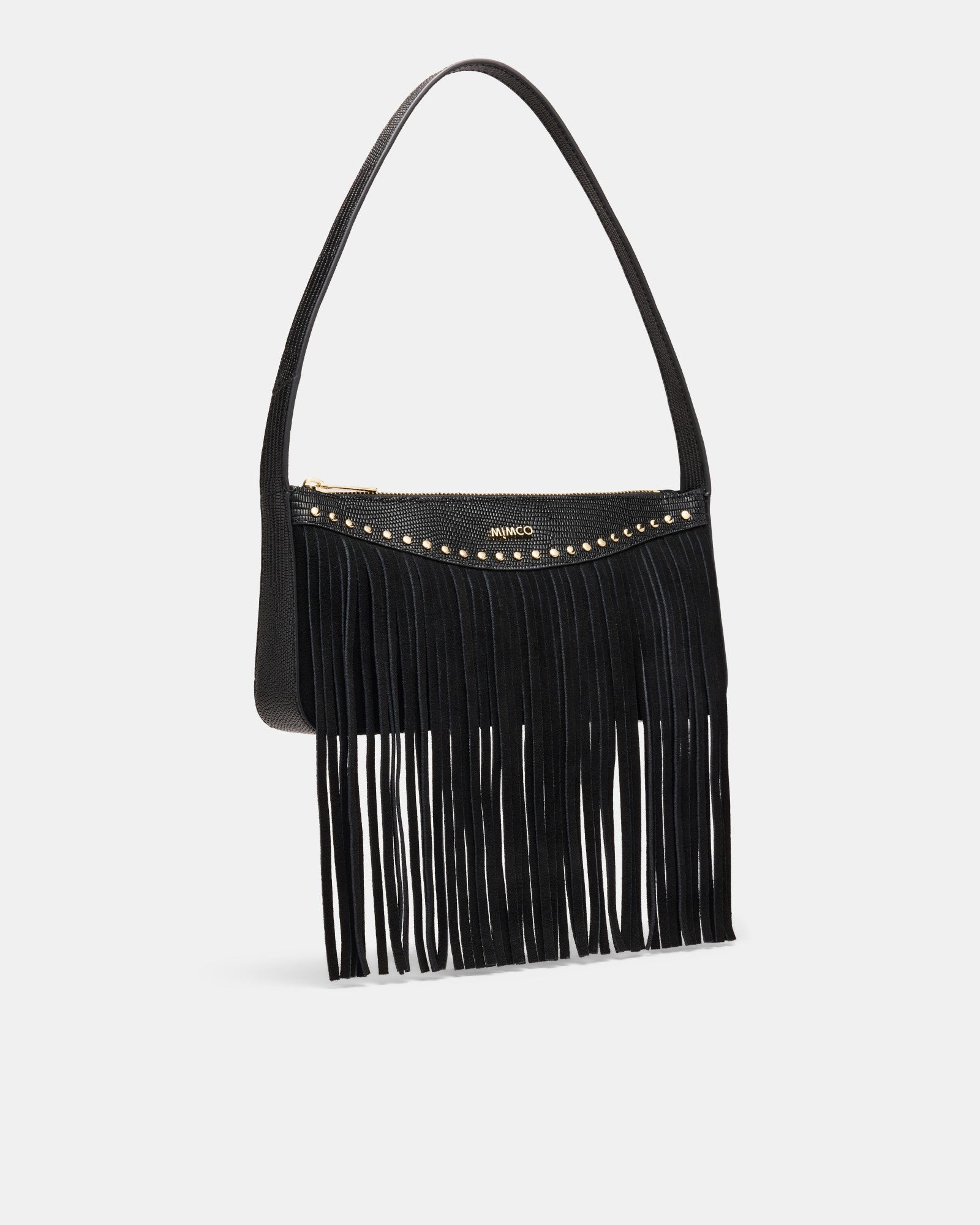 Rebel Fringe Shoulder Bag - Black