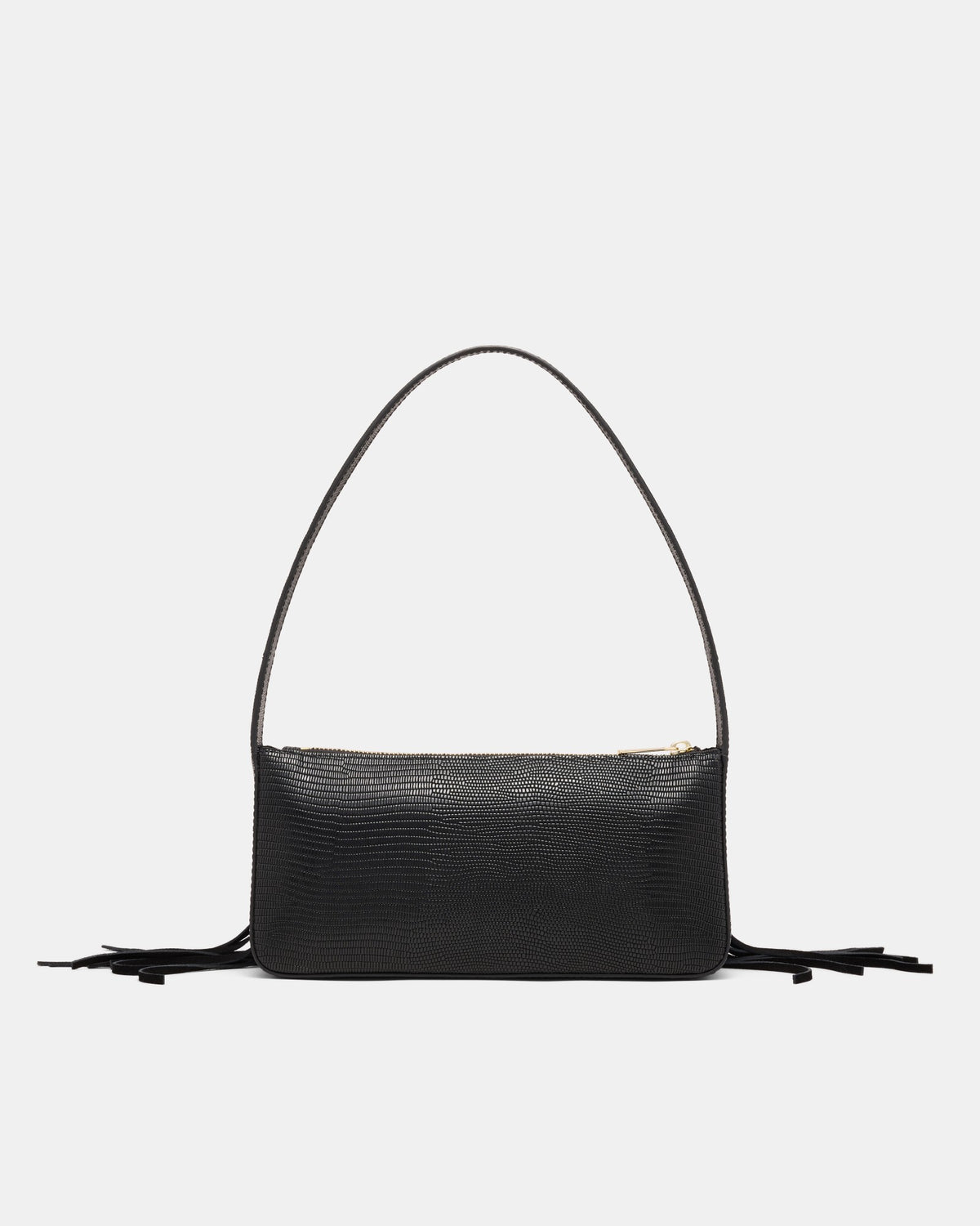 Rebel Fringe Shoulder Bag - Black