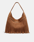 Rebel Fringe Hobo Bag - Pecan