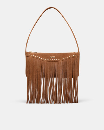 Rebel Fringe Shoulder Bag - Pecan