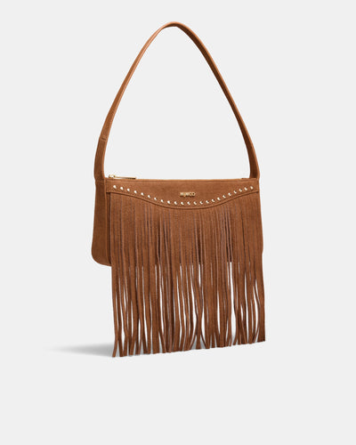 Rebel Fringe Shoulder Bag - Pecan