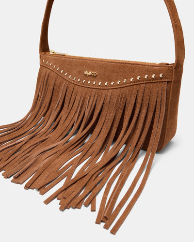 Rebel Fringe Shoulder Bag - Pecan