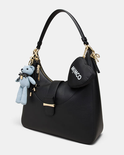 Mimco Logo Keyring - Black
