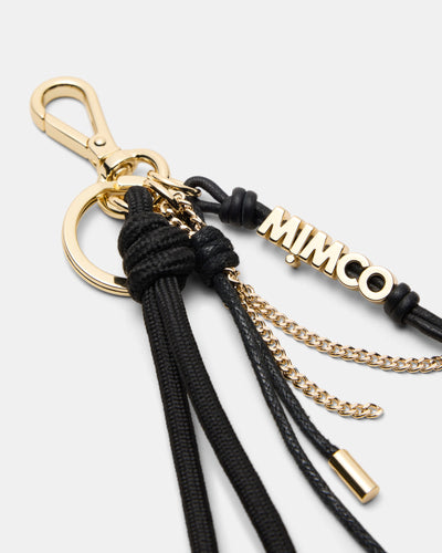 Mimco Logo Keyring - Black