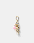 Metal Bear Bag Charm - Light Gold