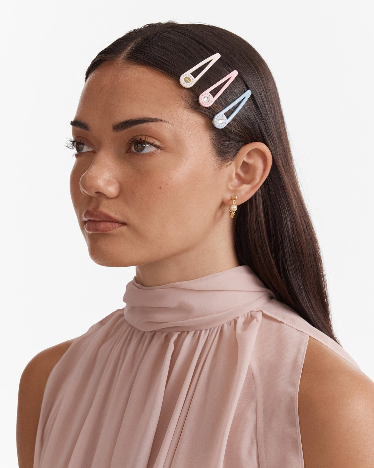 Mimco Trio Hair Clip Set - Pink Multi