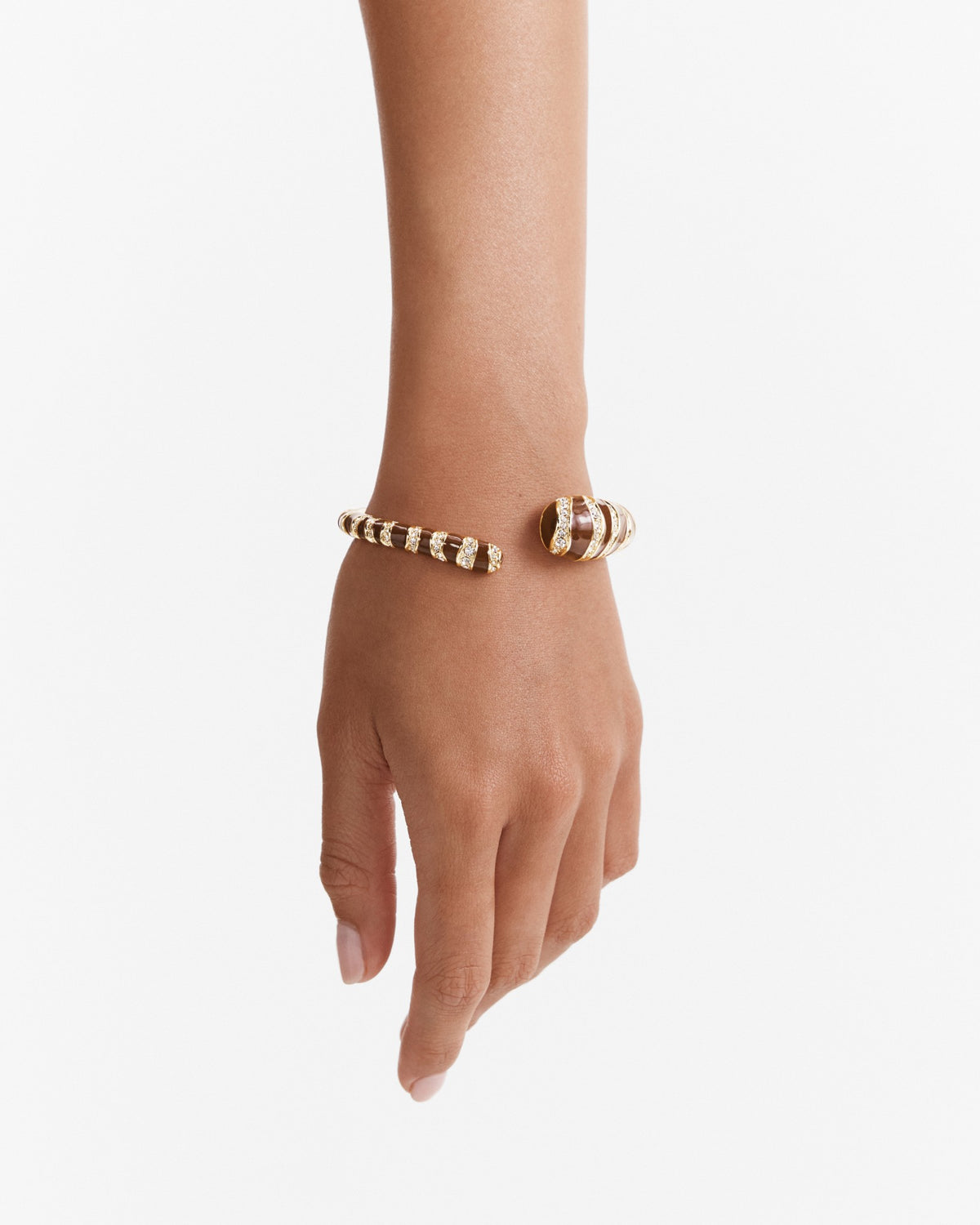 Chi Chi Enamel Cuff Bracelet - Choc Berry