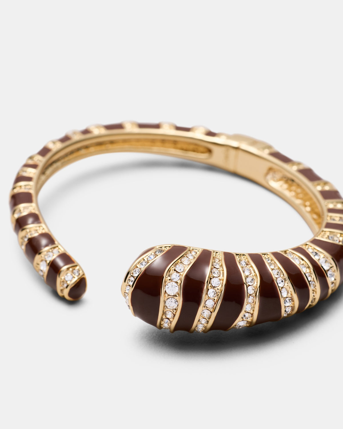 Chi Chi Enamel Cuff Bracelet - Choc Berry