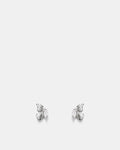 Butterfly Stud Earrings - Silver