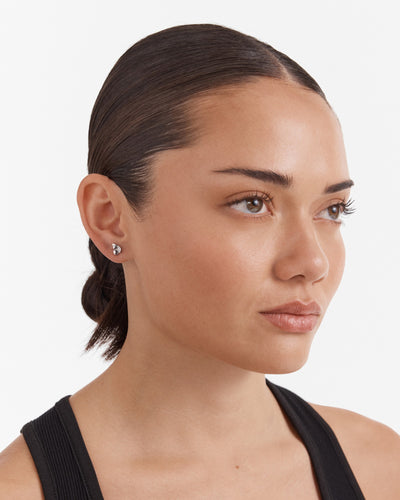 Butterfly Stud Earrings - Silver