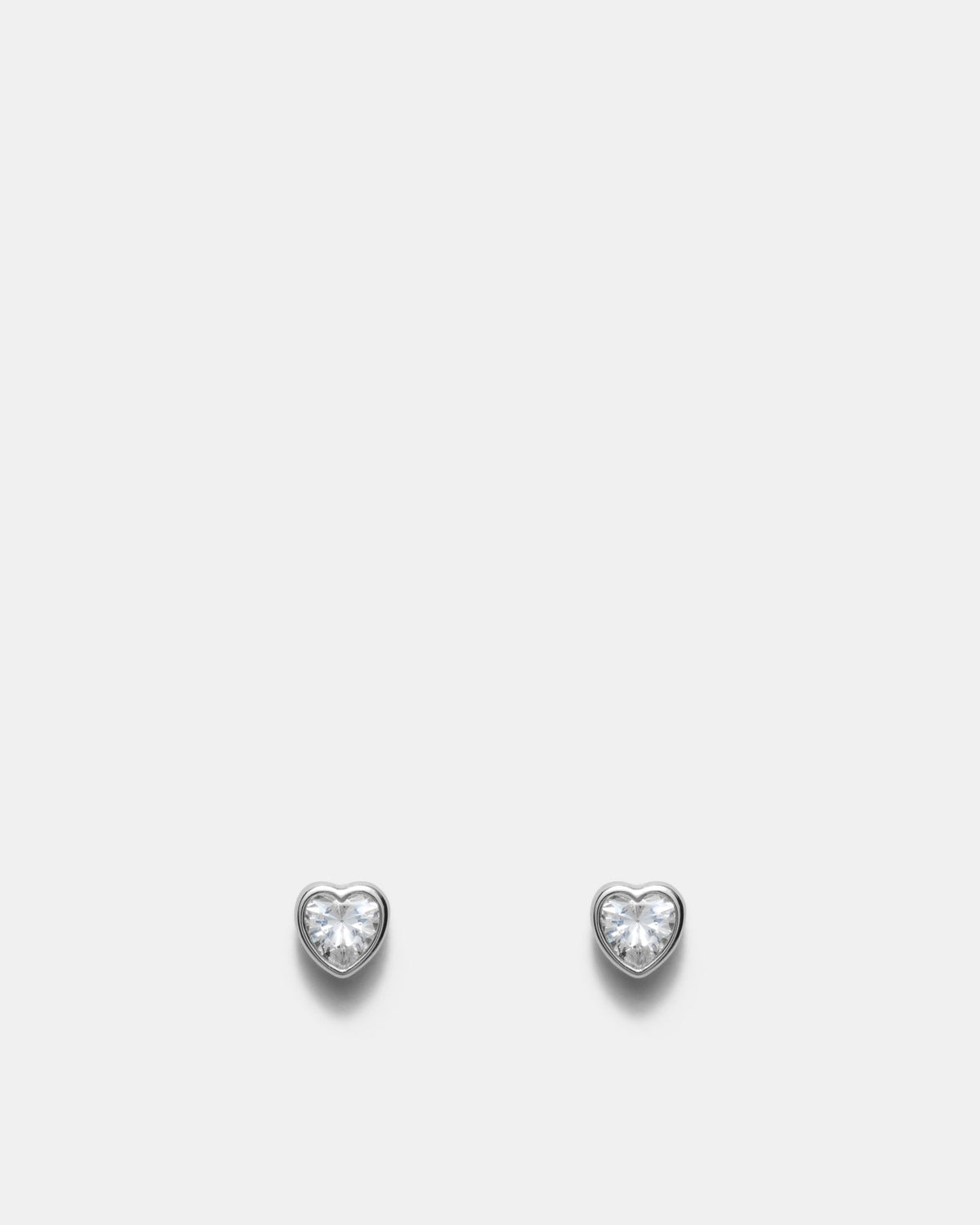 Forever Love Stud Earrings - Silver