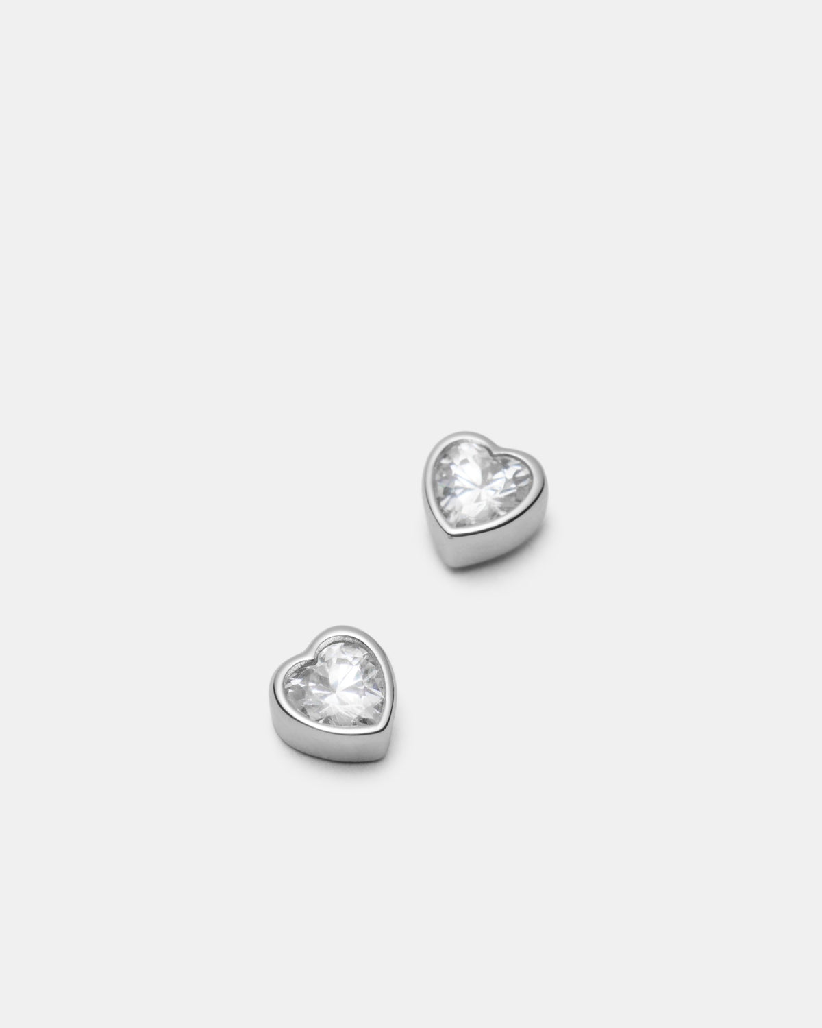 Forever Love Stud Earrings - Silver