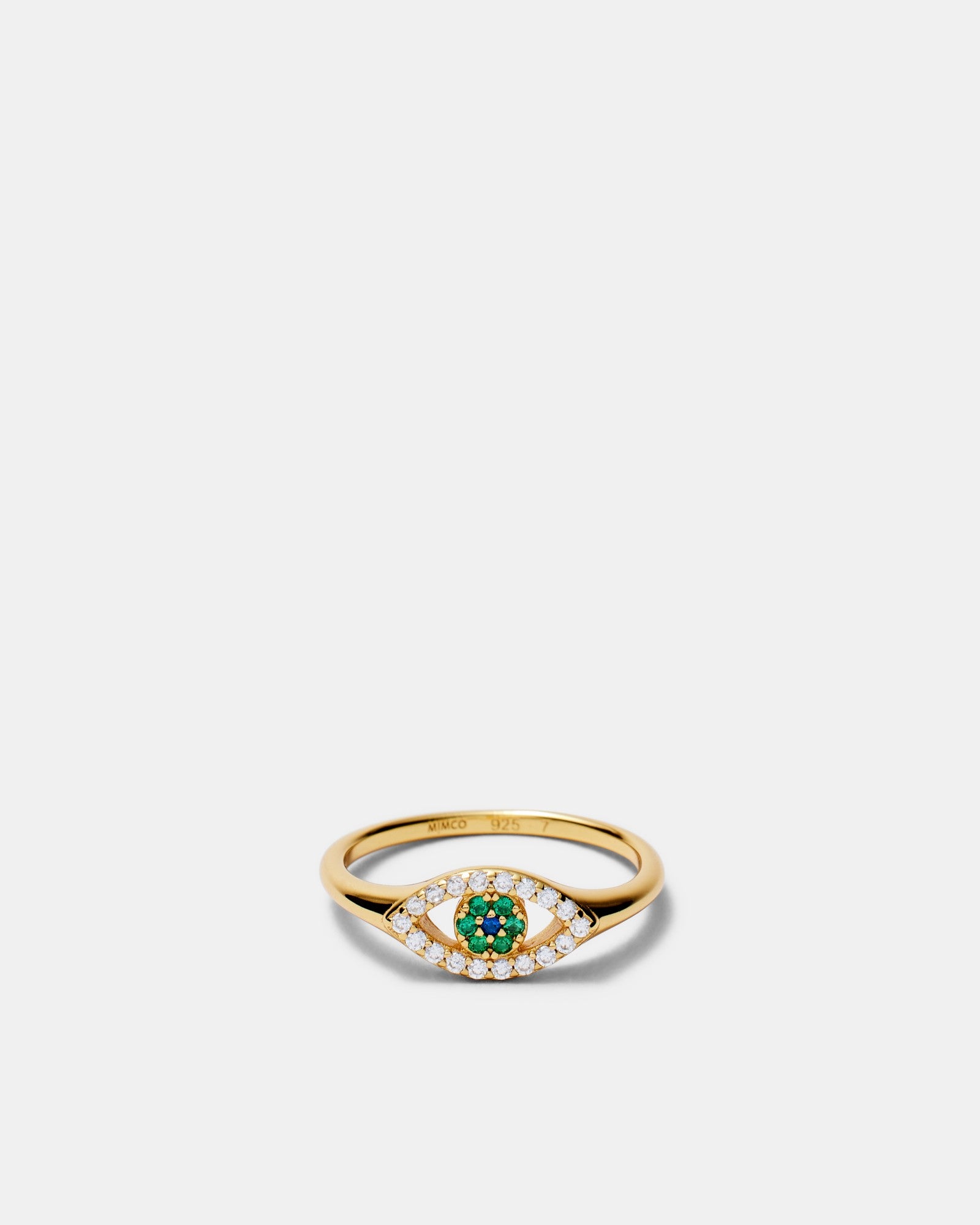 Evil Eye Ring - Gold