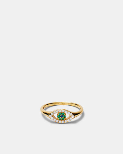 Evil Eye Ring - Gold