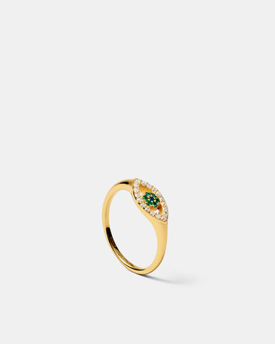 Evil Eye Ring - Gold