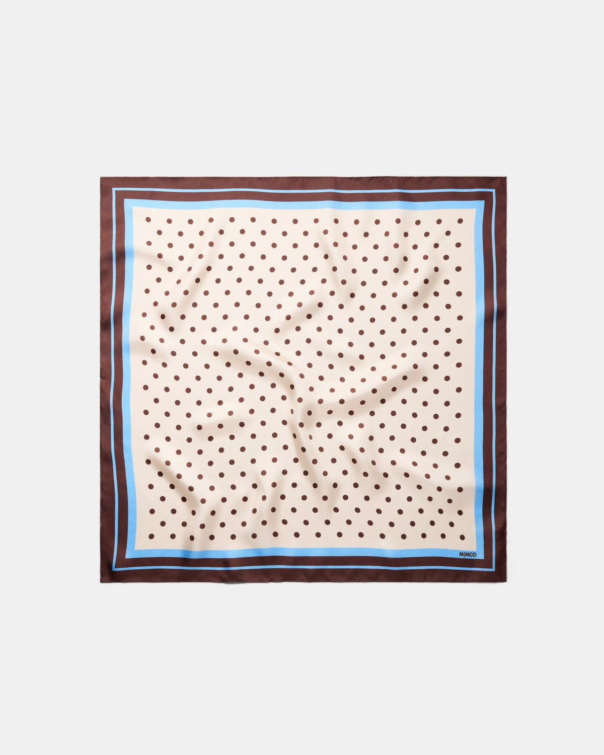 Polka Square Scarf - Choc Berry