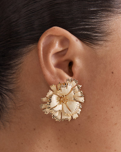 Eternal Beauty Stud Earrings - Buttermilk