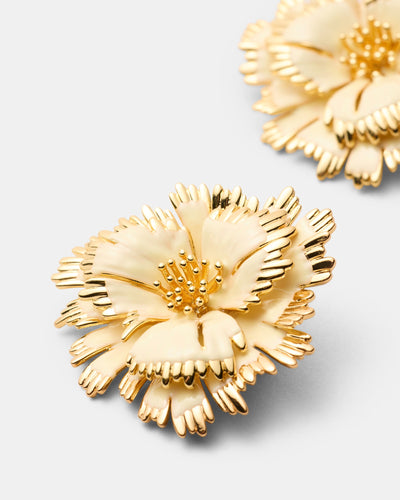 Eternal Beauty Stud Earrings - Buttermilk