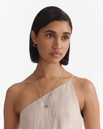 Lovely Trio Necklace - Silver