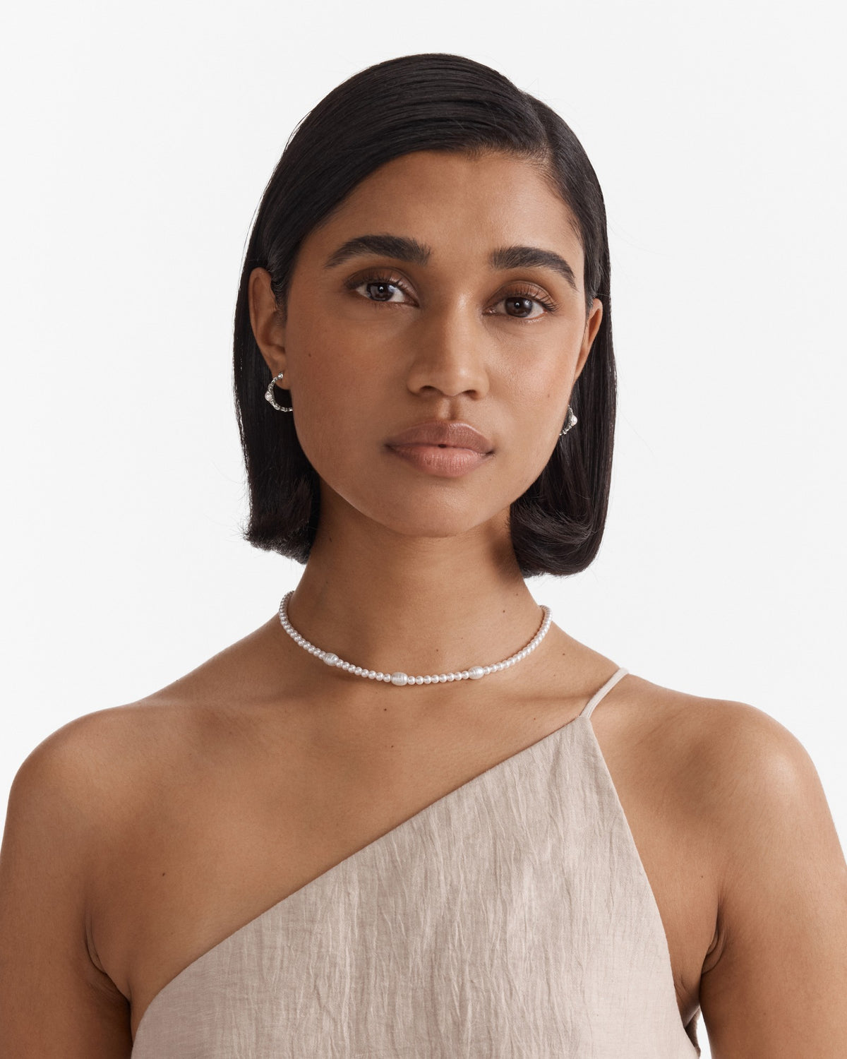 Lovely Trio Necklace - Silver