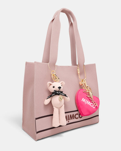 Love Tote Bag Charm - Flamingo