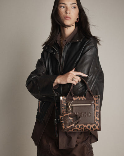 Patch Mini Tote Bag - Leopard