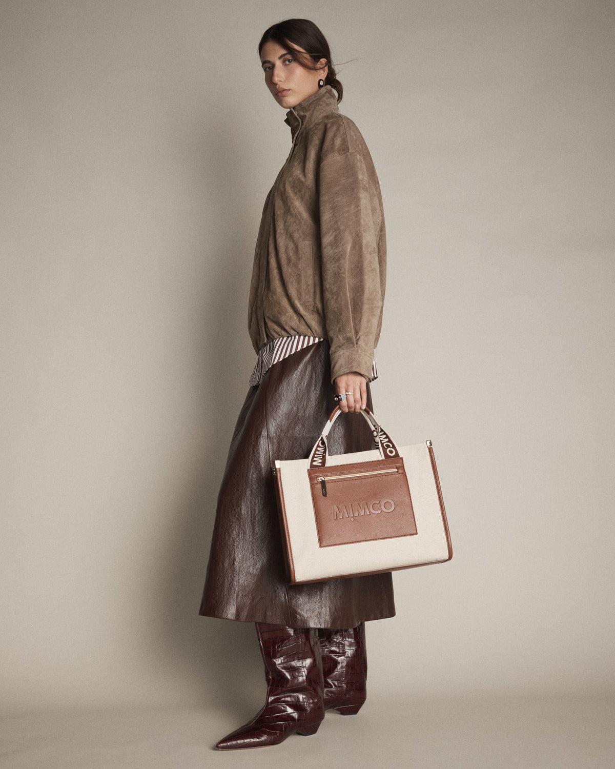 Patch Tote Bag - Walnut