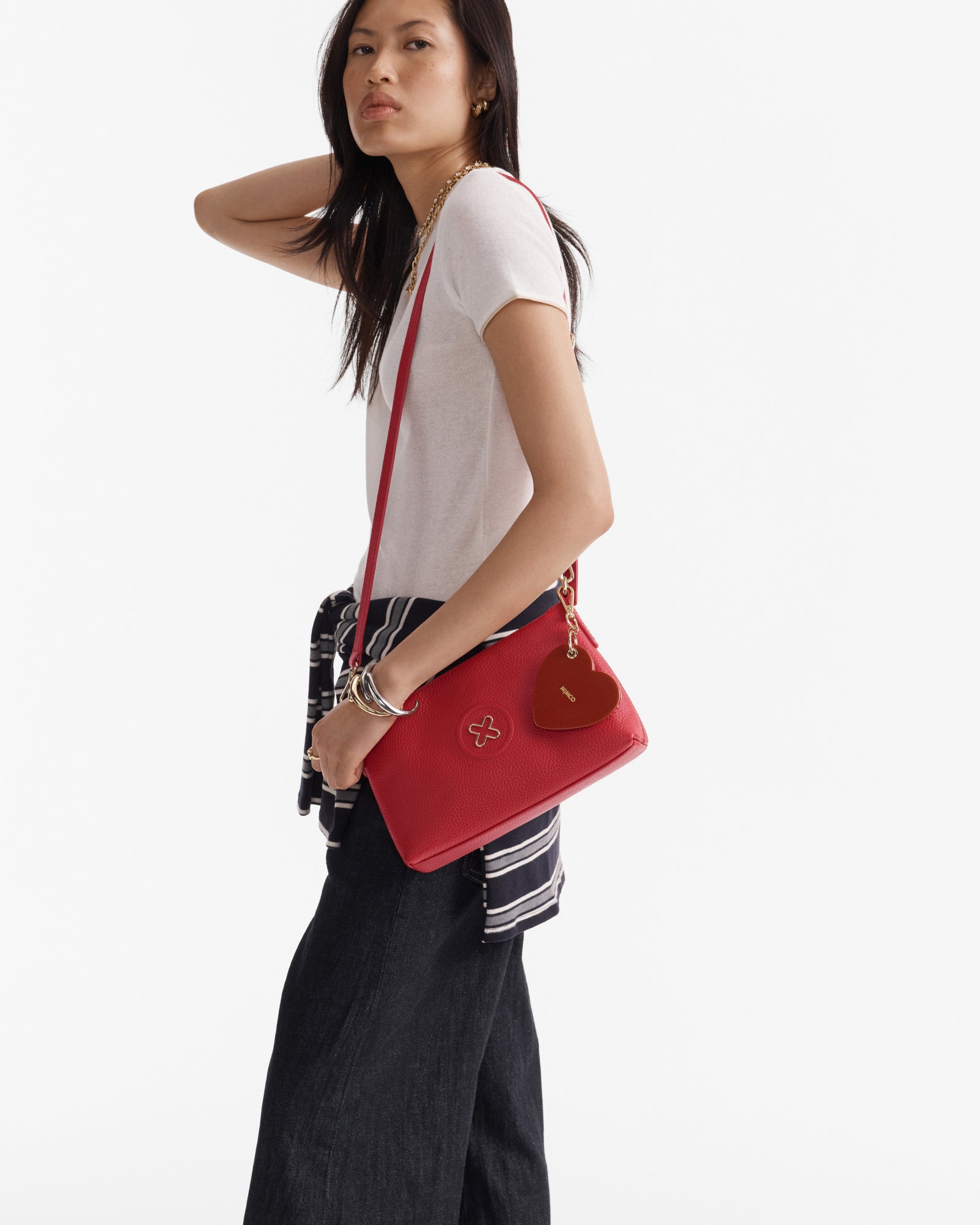 Bay Strap Crossbody Bag - Lipstick Red