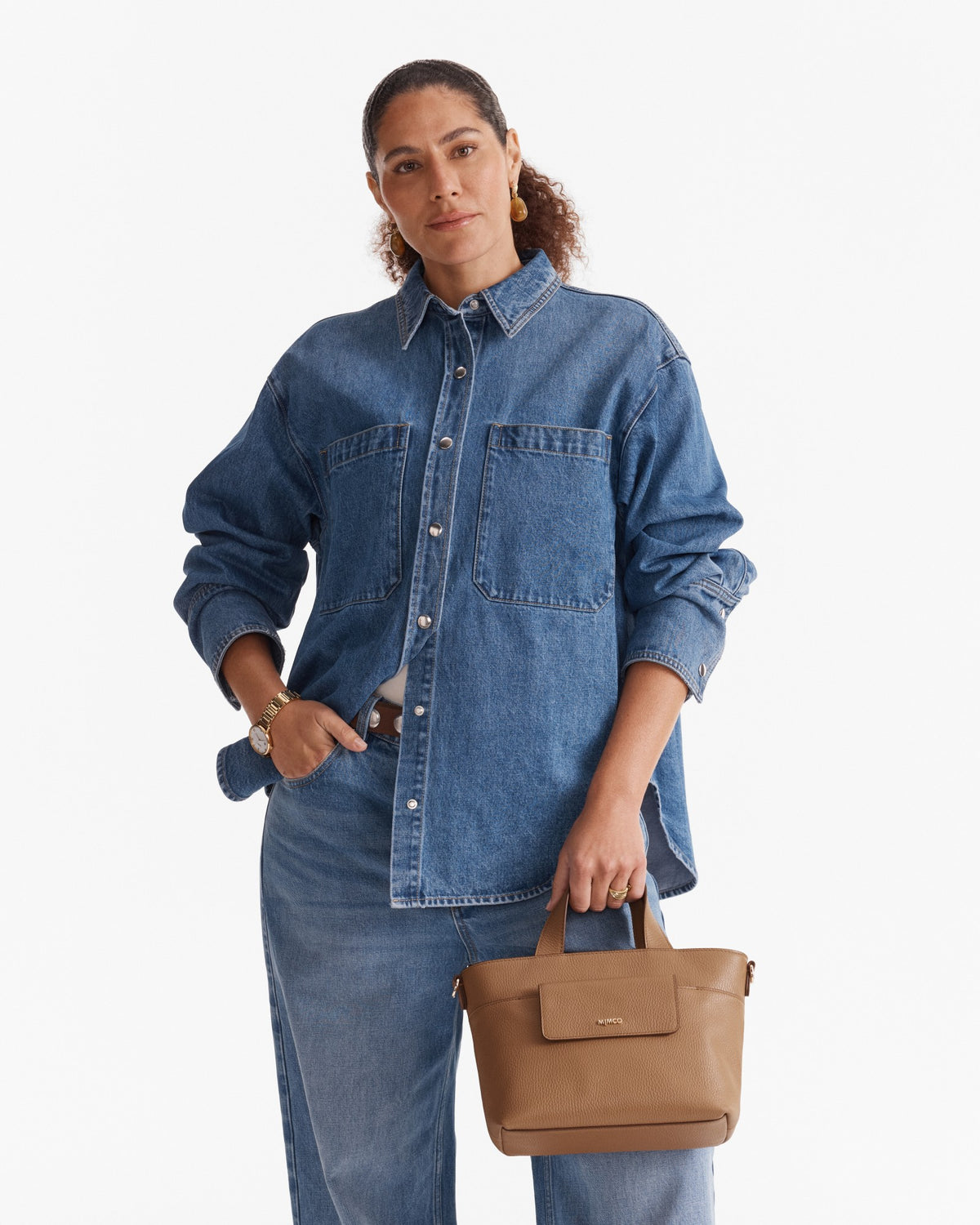 Preston Mini Tote Bag - Caramel