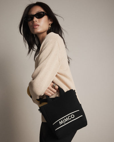 Blondie Mini Tote Crossbody Bag - Black