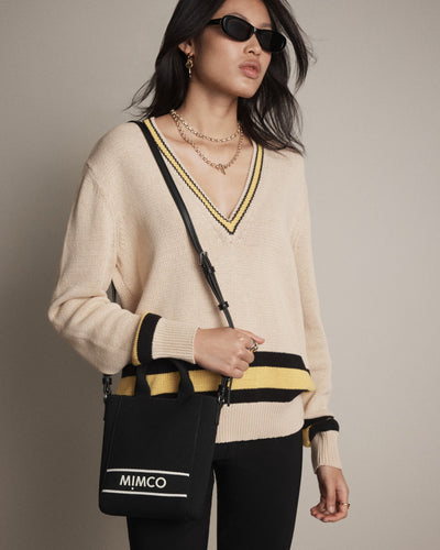 Blondie Mini Tote Crossbody Bag - Black