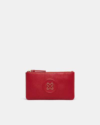 Bay Medium Pouch - Lipstick Red