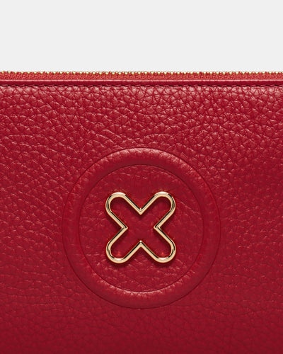 Bay Medium Pouch - Lipstick Red