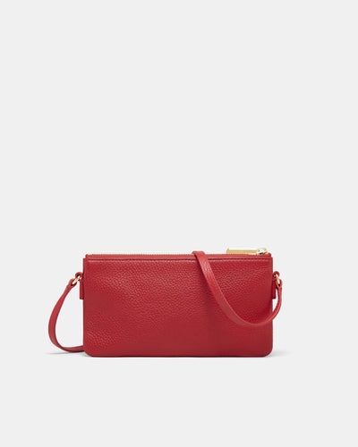 Rhiannon Pouch Crossbody Bag - Lipstick Red