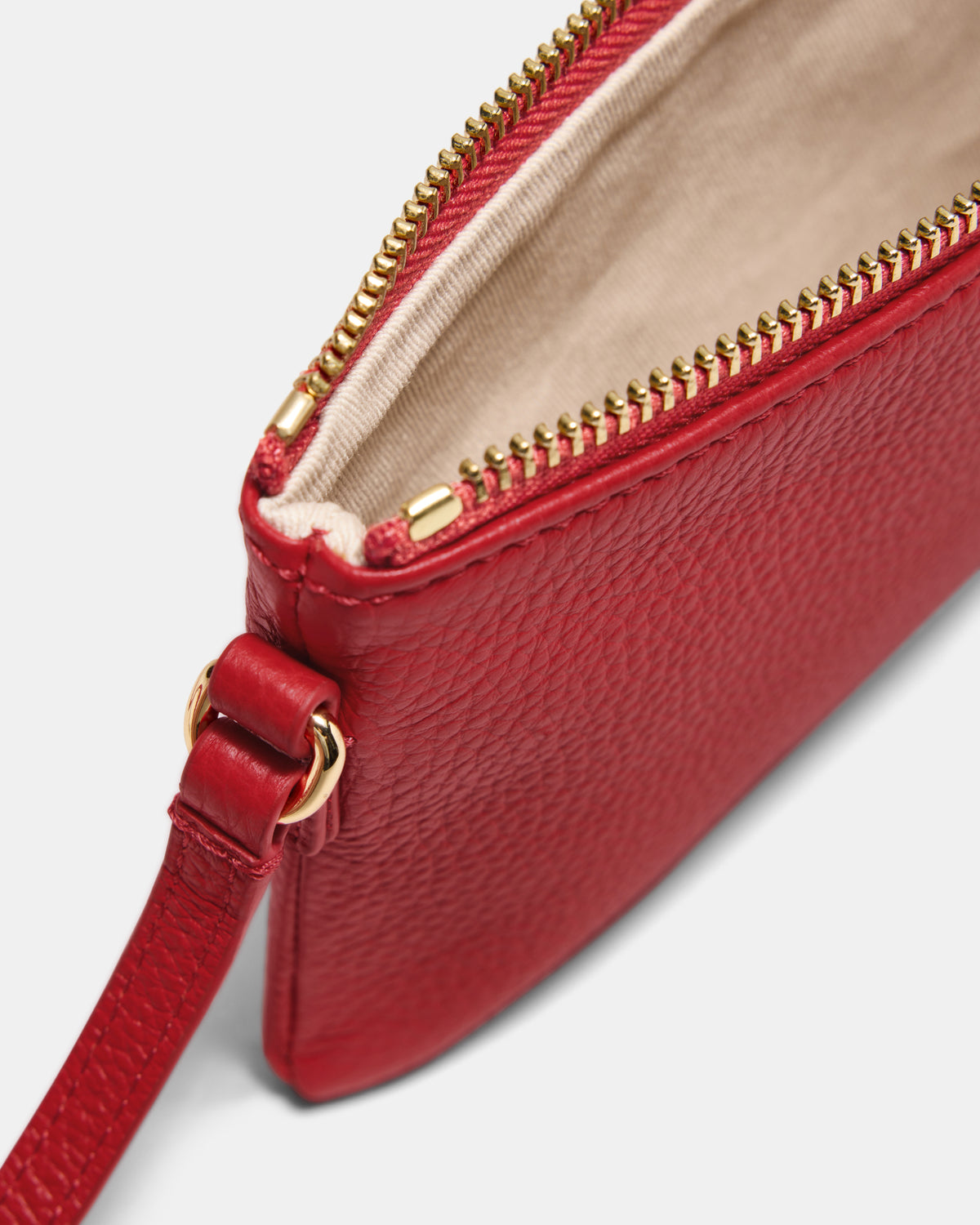 Rhiannon Pouch Crossbody Bag - Lipstick Red