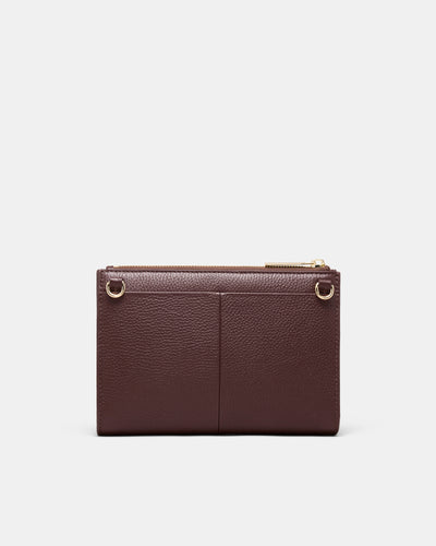 Yvette Gusset Pouch - Brandy