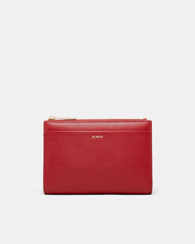 Yvette Gusset Pouch - Lipstick Red