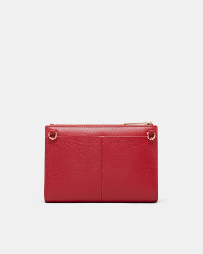 Yvette Gusset Pouch - Lipstick Red