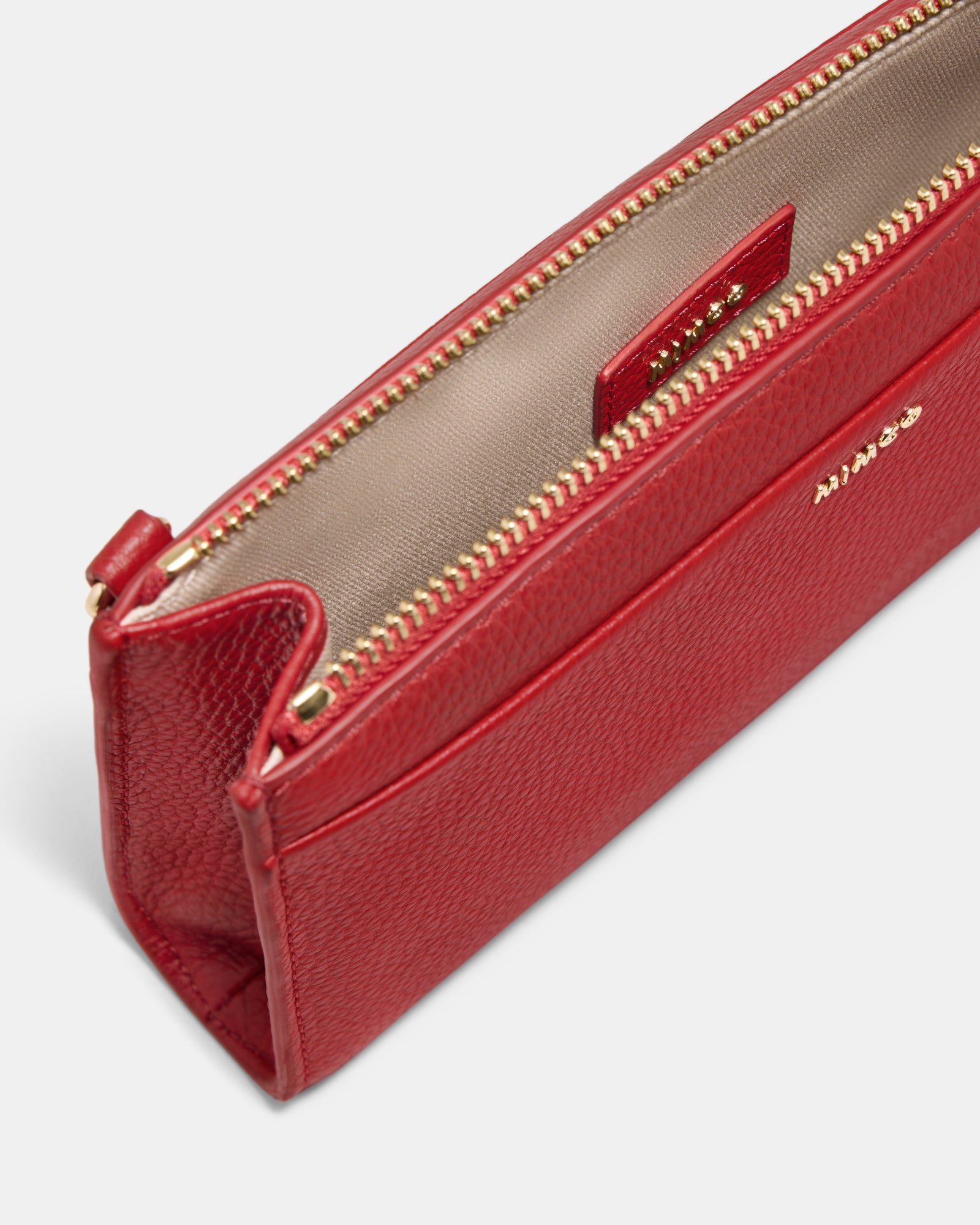Yvette Gusset Pouch - Lipstick Red